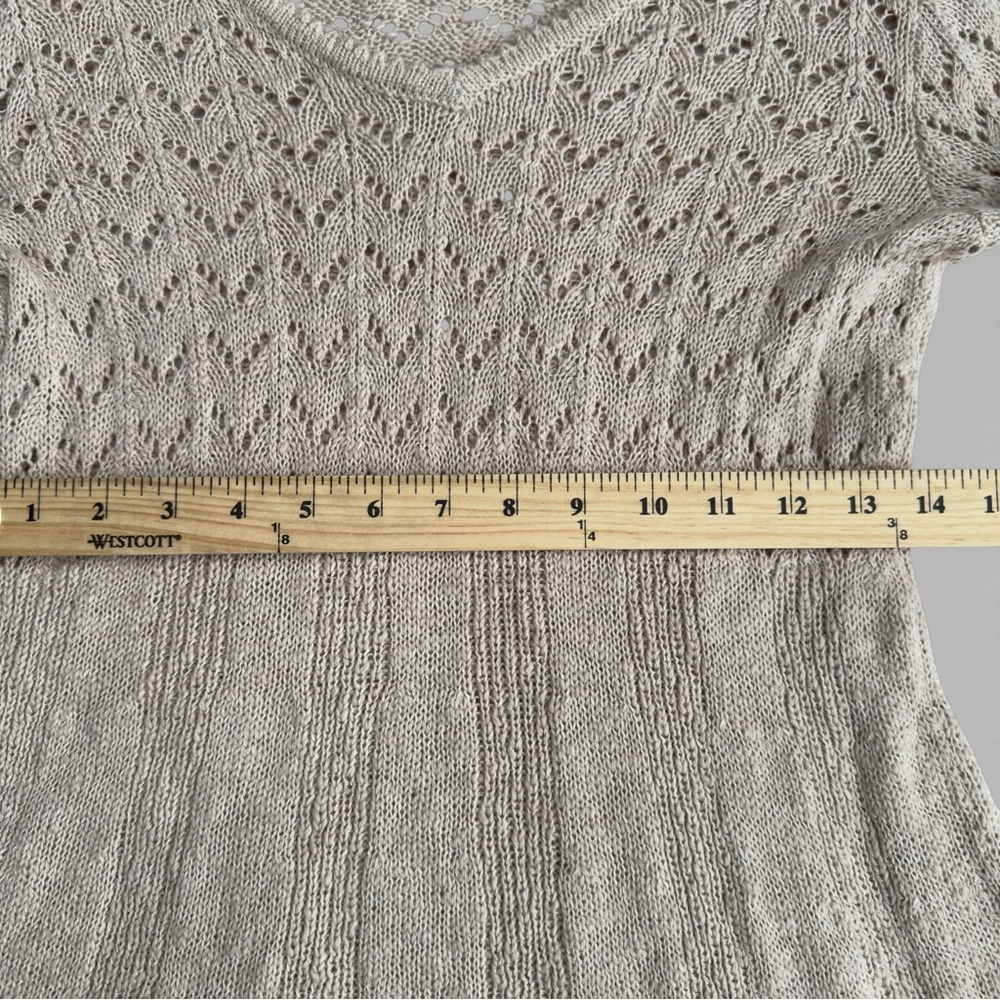 Style & Co NWT Cotton Blend Open Knit XS Lightweight Sweater Dress Cozy Feminine - Picture 13 of 14